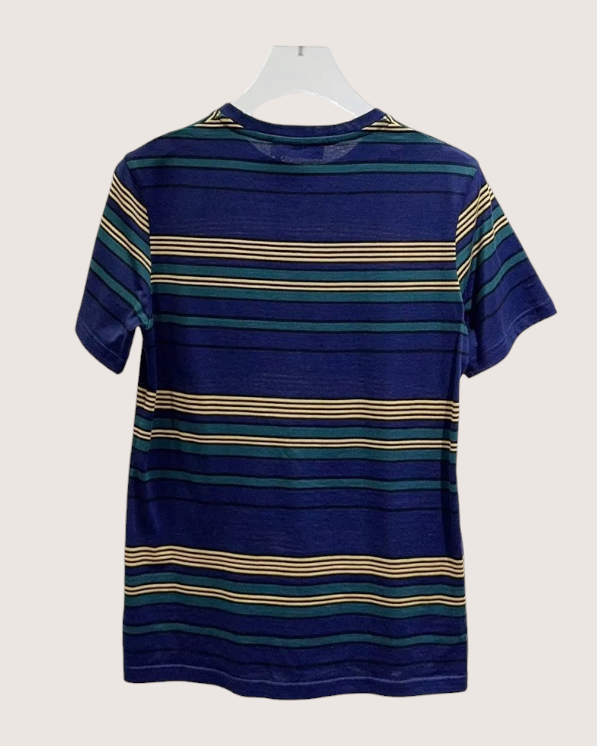Miu Miu Striped T-Shirt Navy, Green, Multicolor FR 36
