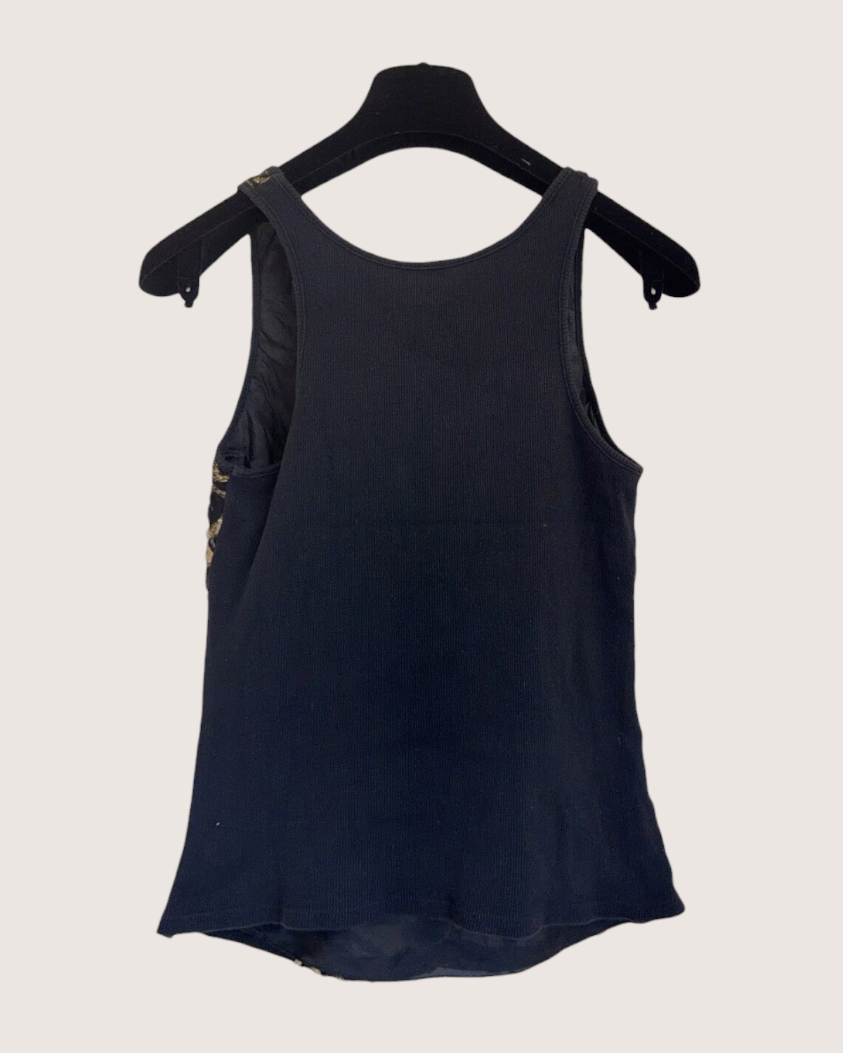 Chanel 19A Graffiti Logo Top Black, Gold FR 36