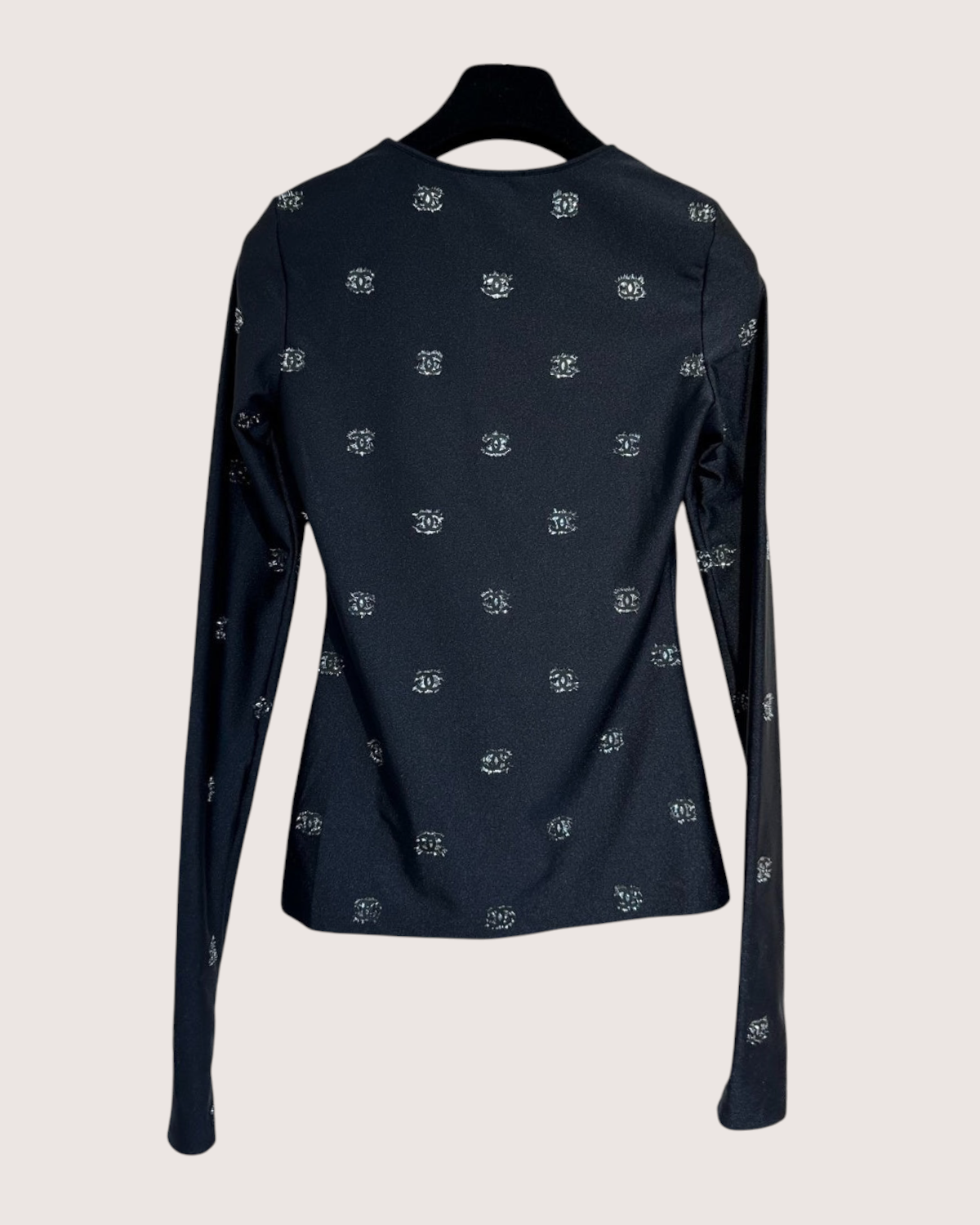 Chanel 21K Logo Top Black, Silver FR 36