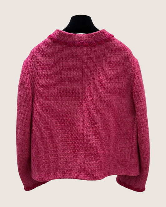Chanel 24A Tweed Cropped Jacket - Pink, view 2