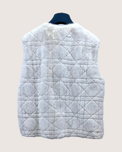 Christian Dior Mink Fur Vest White FR 38