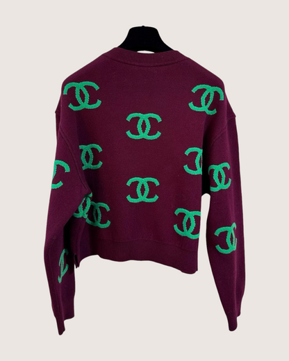 Chanel 21P CC Logo Sweater