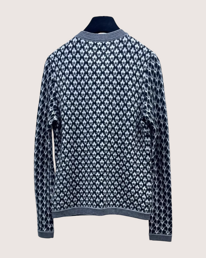 Chanel 21A Cashmere Cardigan Black, White FR 34