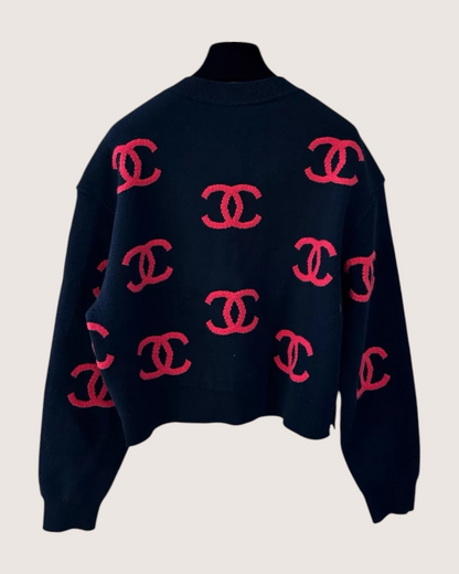 Chanel CC Cashmere Logo Sweater - view 2