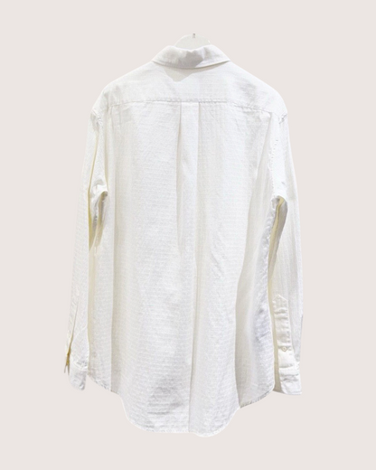 Miu Miu Logo Jacquard Shirt White FR 36