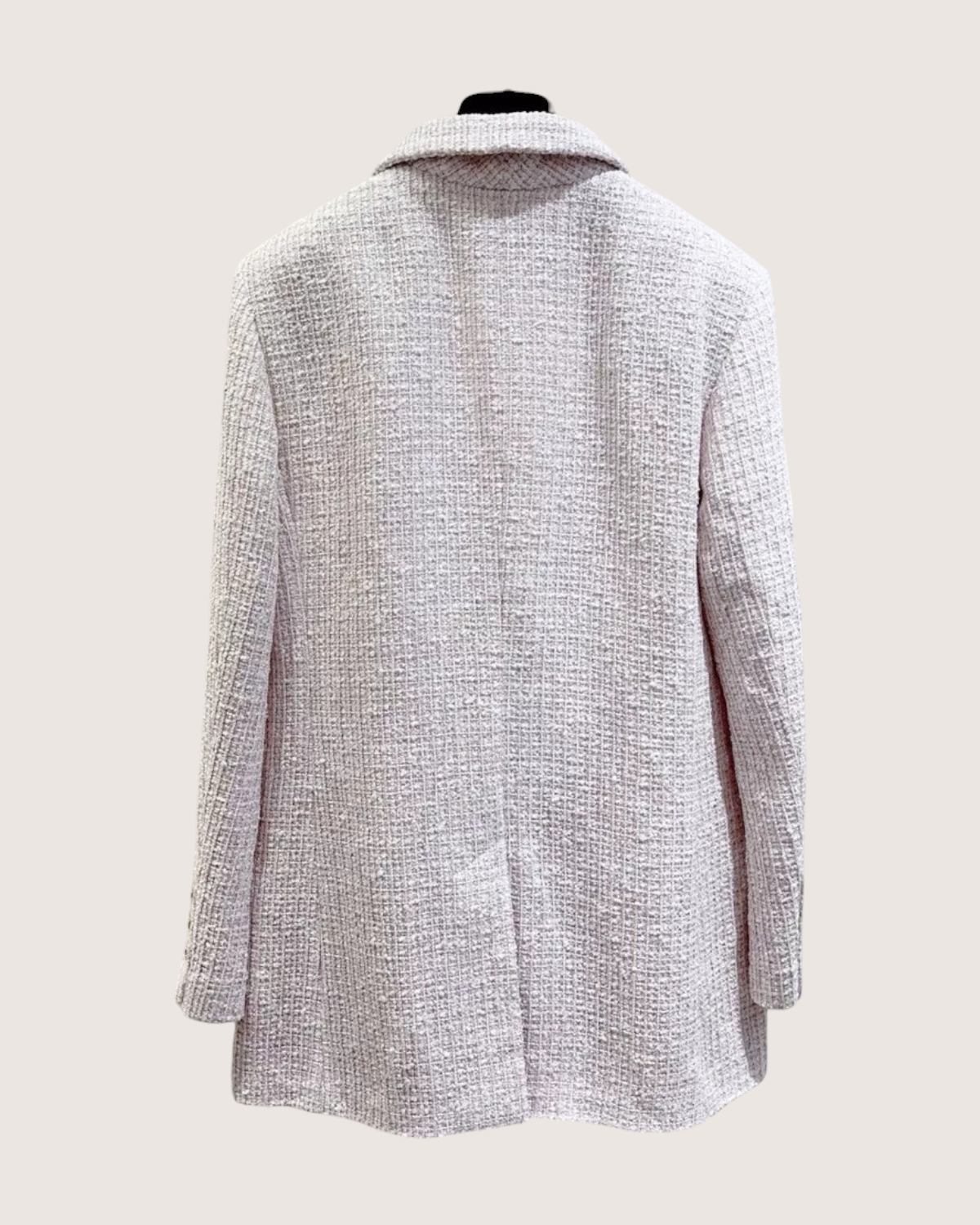 Chanel 24P Tweed Jacket - Beige/Ecru, White, view 2