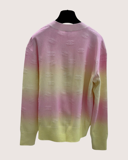 Chanel 24C Gradient Sweater Pink, Yellow FR 36