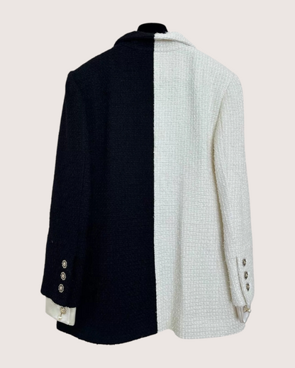 Chanel 20A Split Color Tweed Jacket - view 2