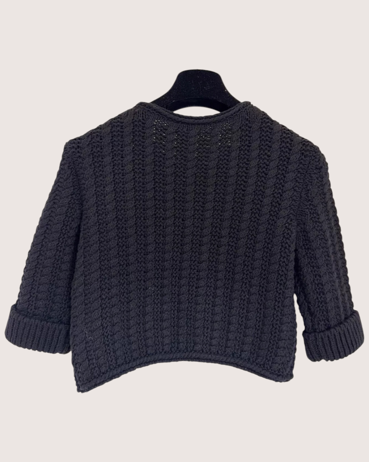 Chanel 26C Cropped Short-Sleeve Cardigan - view 2