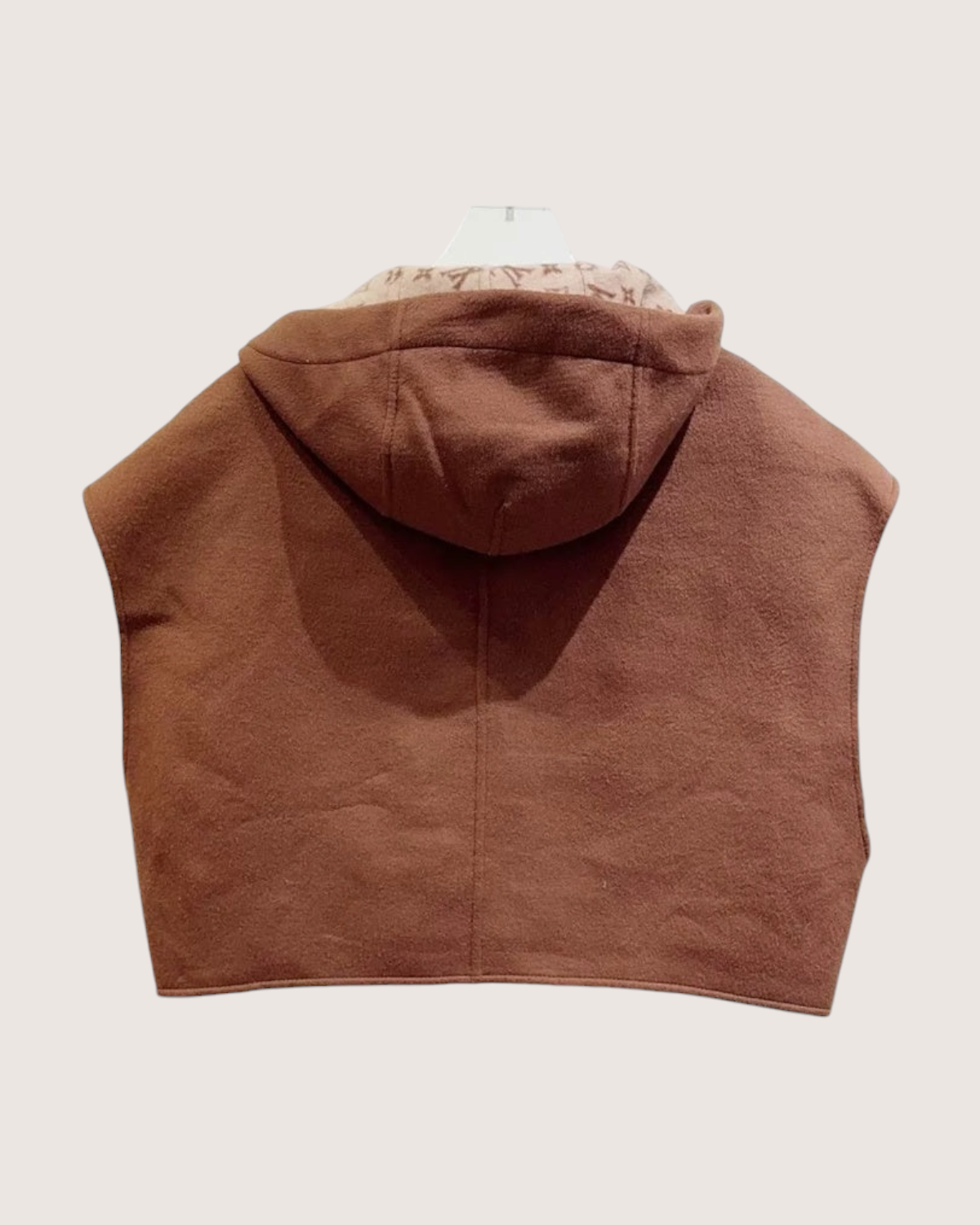 Louis Vuitton Hooded Wool Vest Brown, Beige/Ecru FR 32