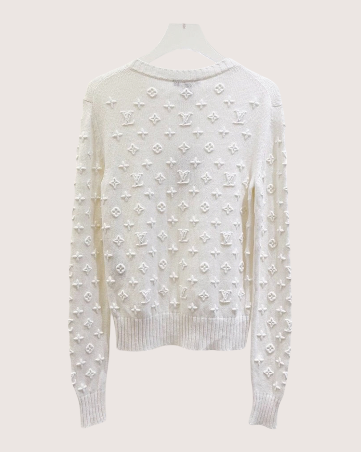 Louis Vuitton Monogram Sweater White FR 34