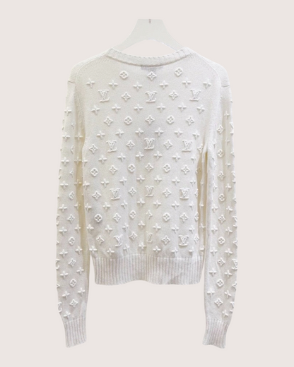 Louis Vuitton Monogram Sweater White FR 34