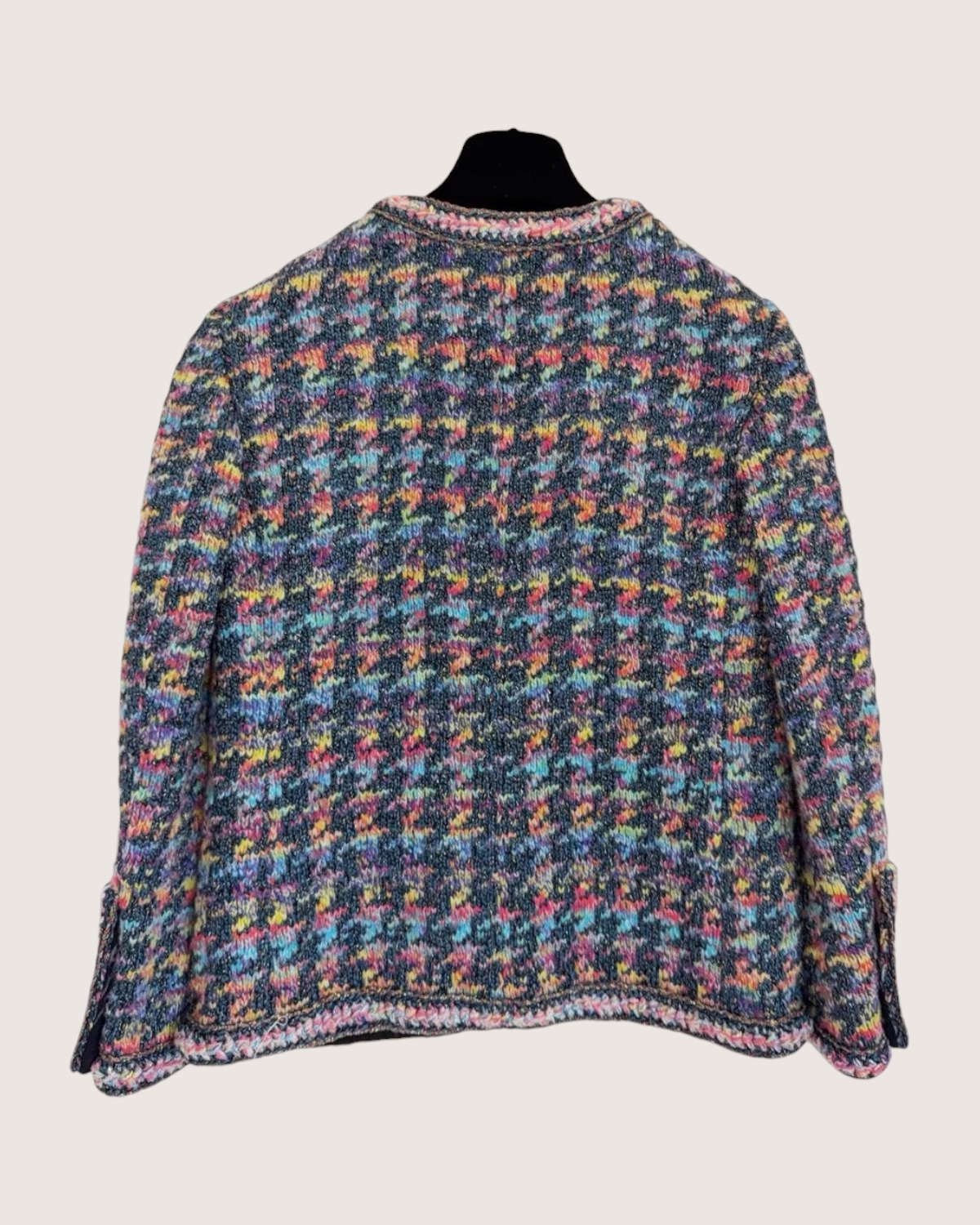 Chanel Houndstooth Crewneck Jacket - view 2