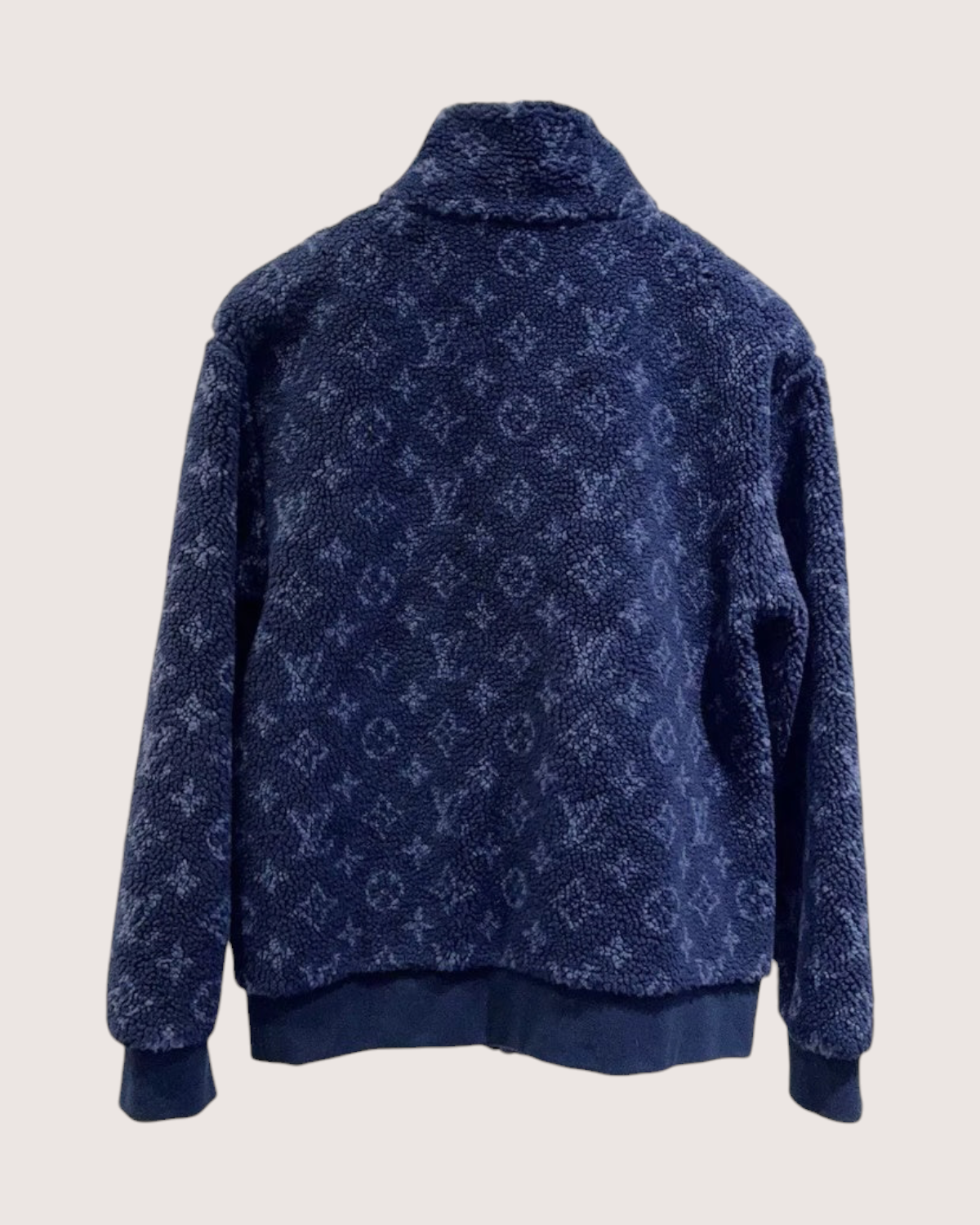 Louis Vuitton Monogram Fleece Jacket Navy, Blue FR 36
