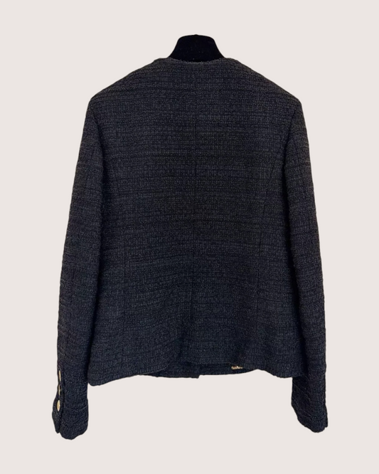 Chanel 23A Tweed Jacket - Black, view 2