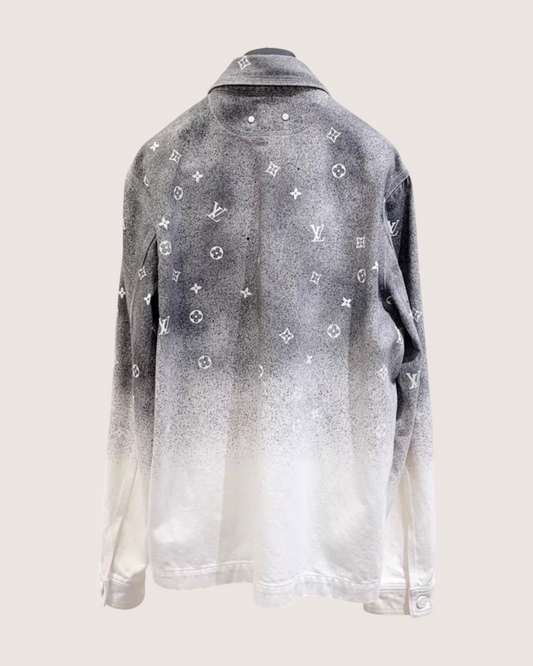 Louis Vuitton Monogram Gradient Jacket Grey, White, Black FR 38