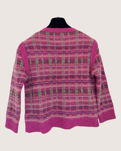 Chanel 18B Plaid Cashmere Cardigan