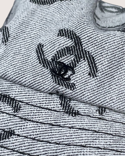 Chanel 22K CC Logo Denim Bucket Hat