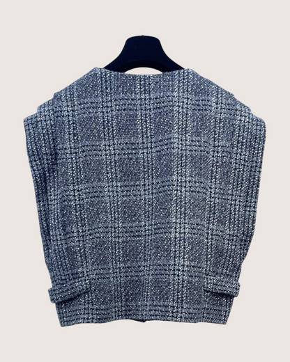 Chanel 24A Tweed Vest Grey FR 40