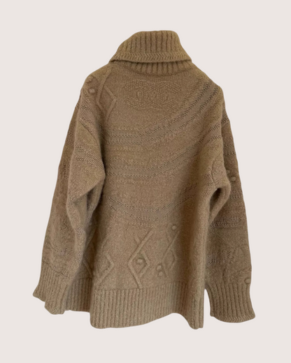Chanel 23N Coco Neige Knit Wool Turtleneck Top - view 2