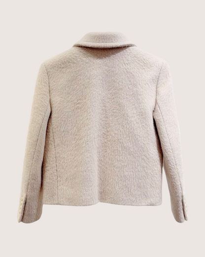 Celine Wool Four-Pocket Jacket Beige/Ecru FR 34