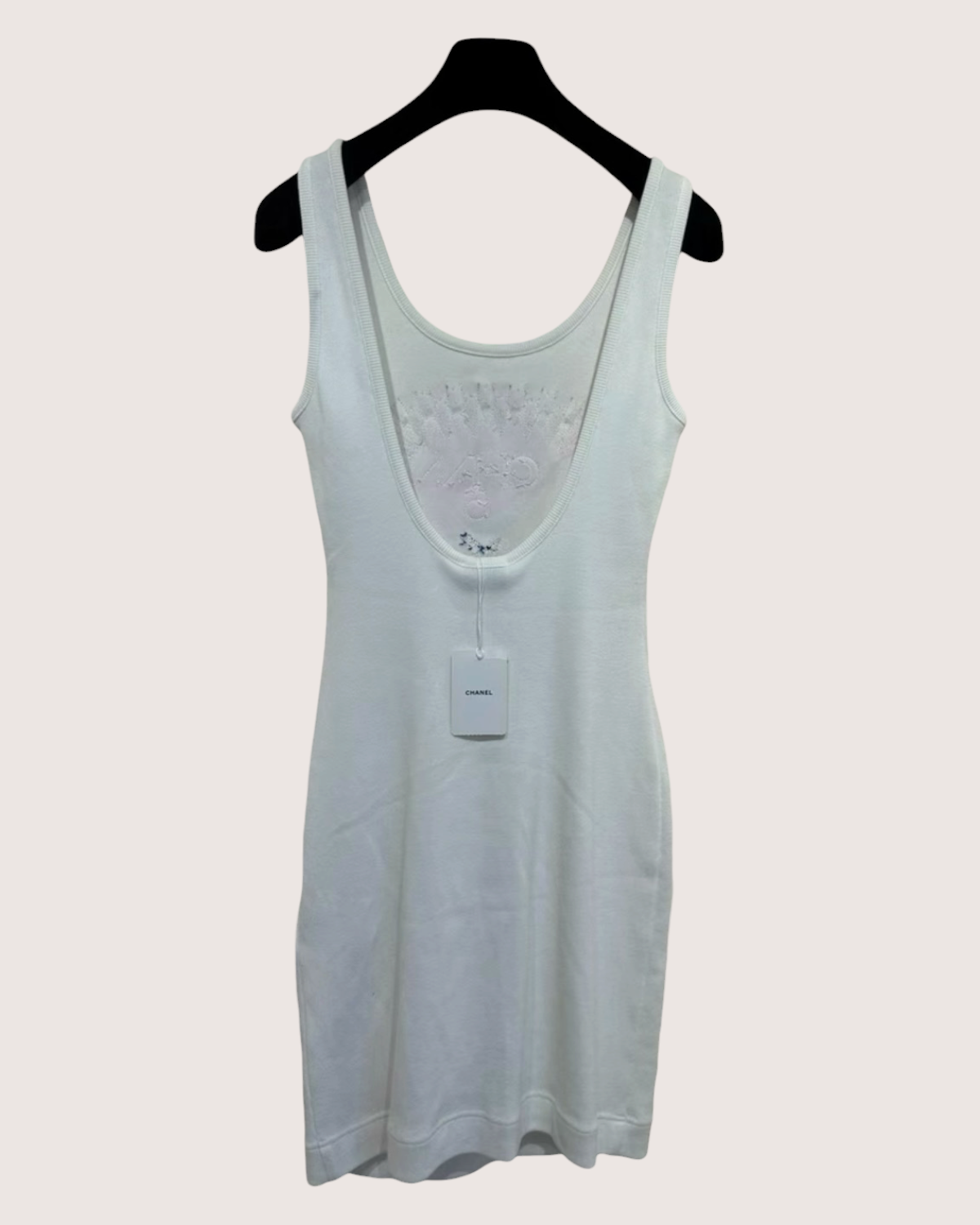 Chanel 23C Formula 1 Embroidered Mini Dress