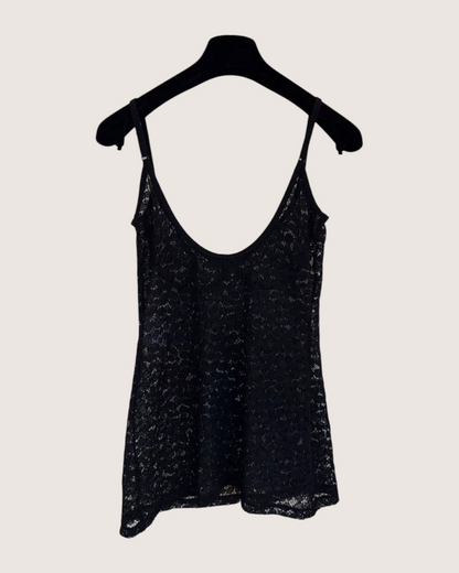 Chanel 21K Camisole Top Black FR 36