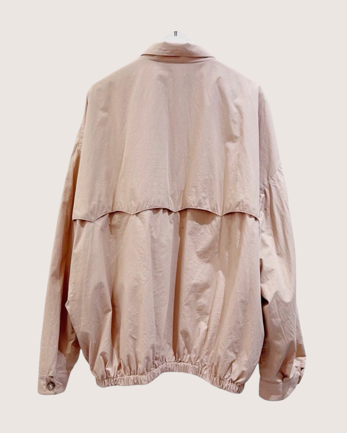 Miu Miu Logo-Embroidered Blouson Jacket Beige/Ecru IT 40