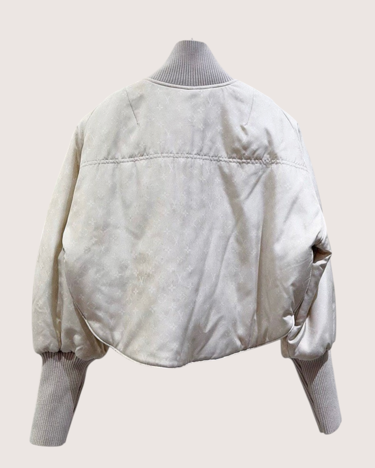 Louis Vuitton Cropped Bomber Jacket - Beige/Ecru, view 2