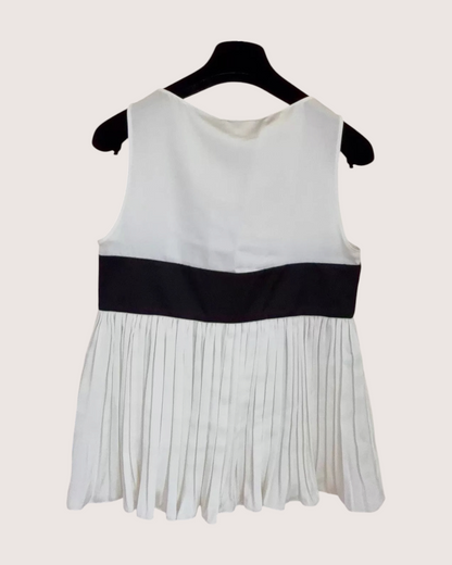 Chanel 25K Bow Silk Pleated Vest - view 2