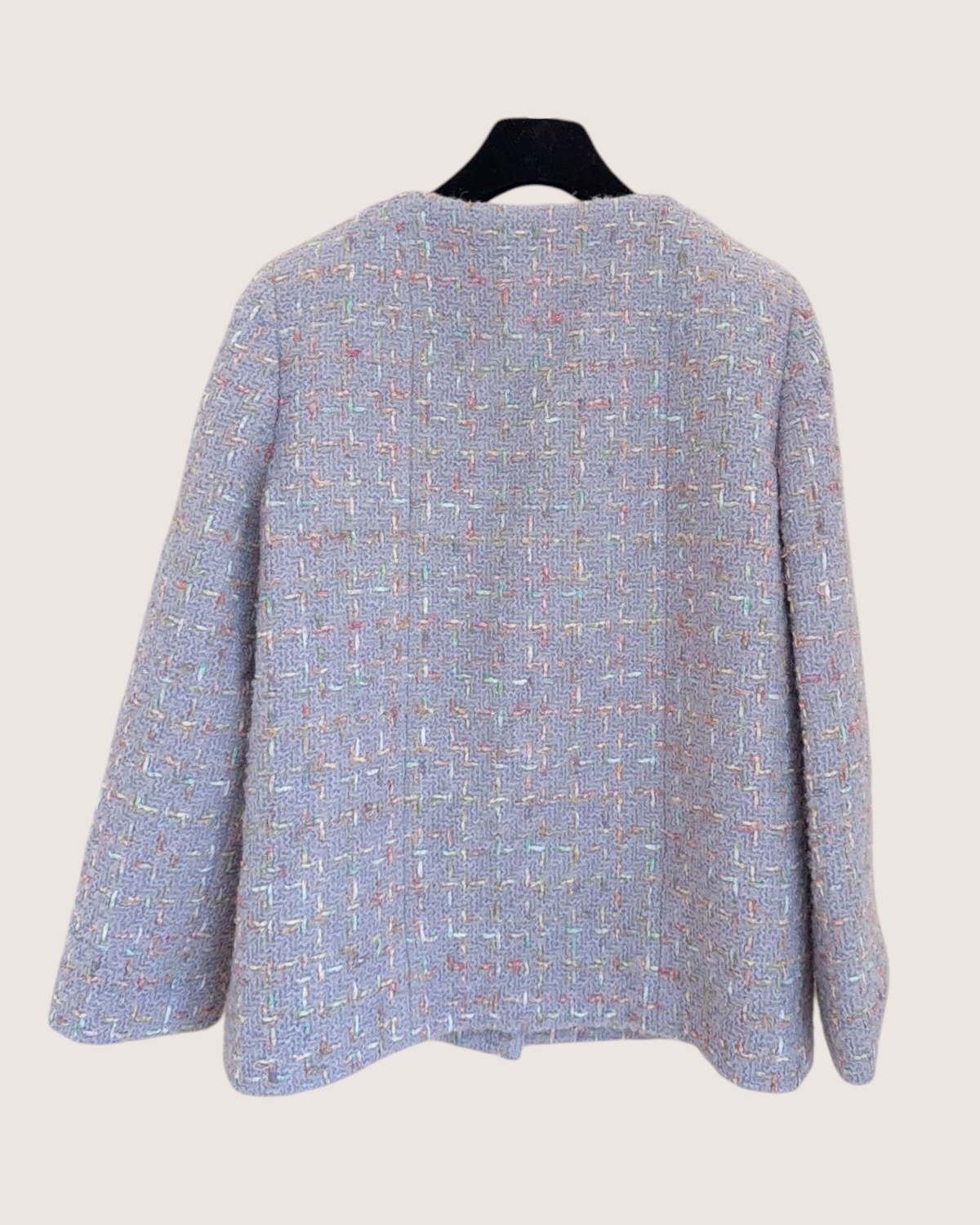 Chanel 25B Tweed Jacket Purple, Multicolor FR 36