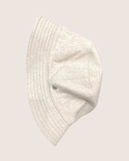 Hermès Cashmere Bucket Hat Beige/Ecru FR 36