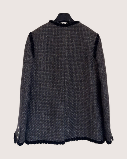 Chanel 25A Tweed Jacket Black, Gold FR 34
