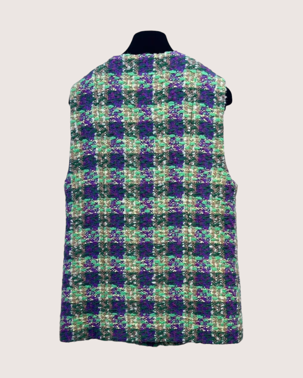 Chanel 25N Coco Neige Sequin Tweed Vest