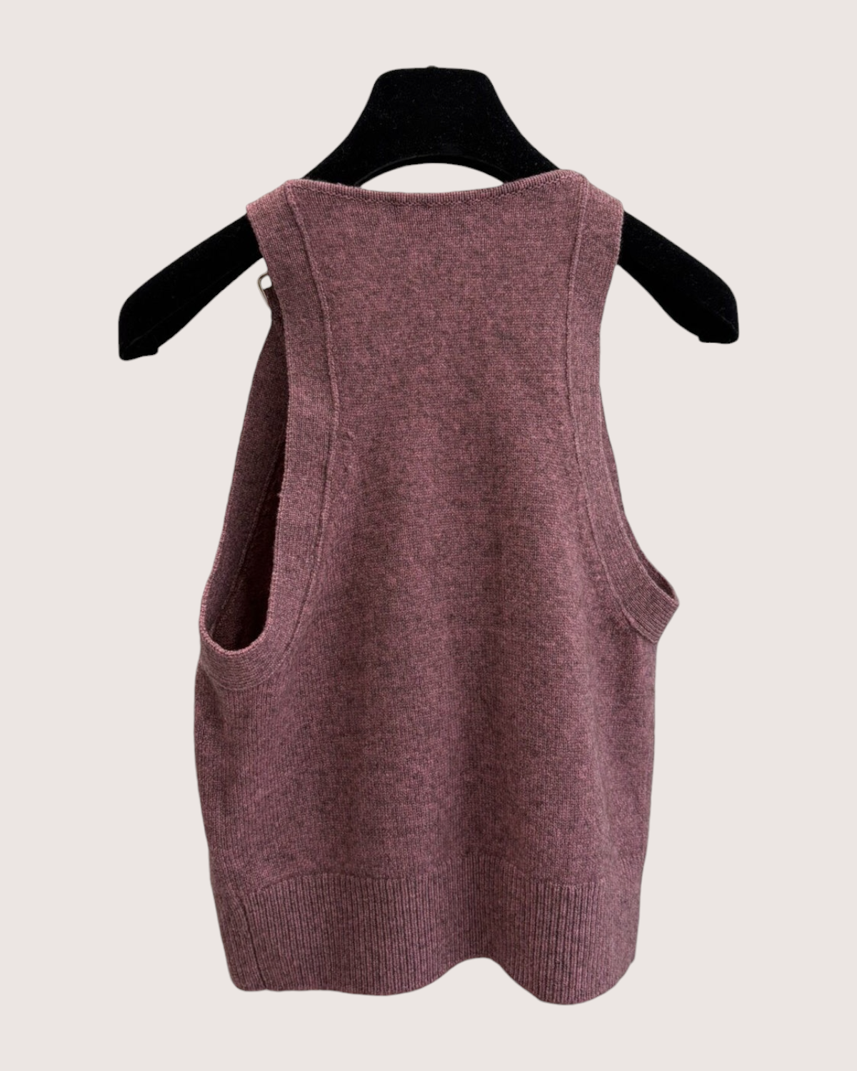 Chanel 25A Knit Vest Pink FR 36