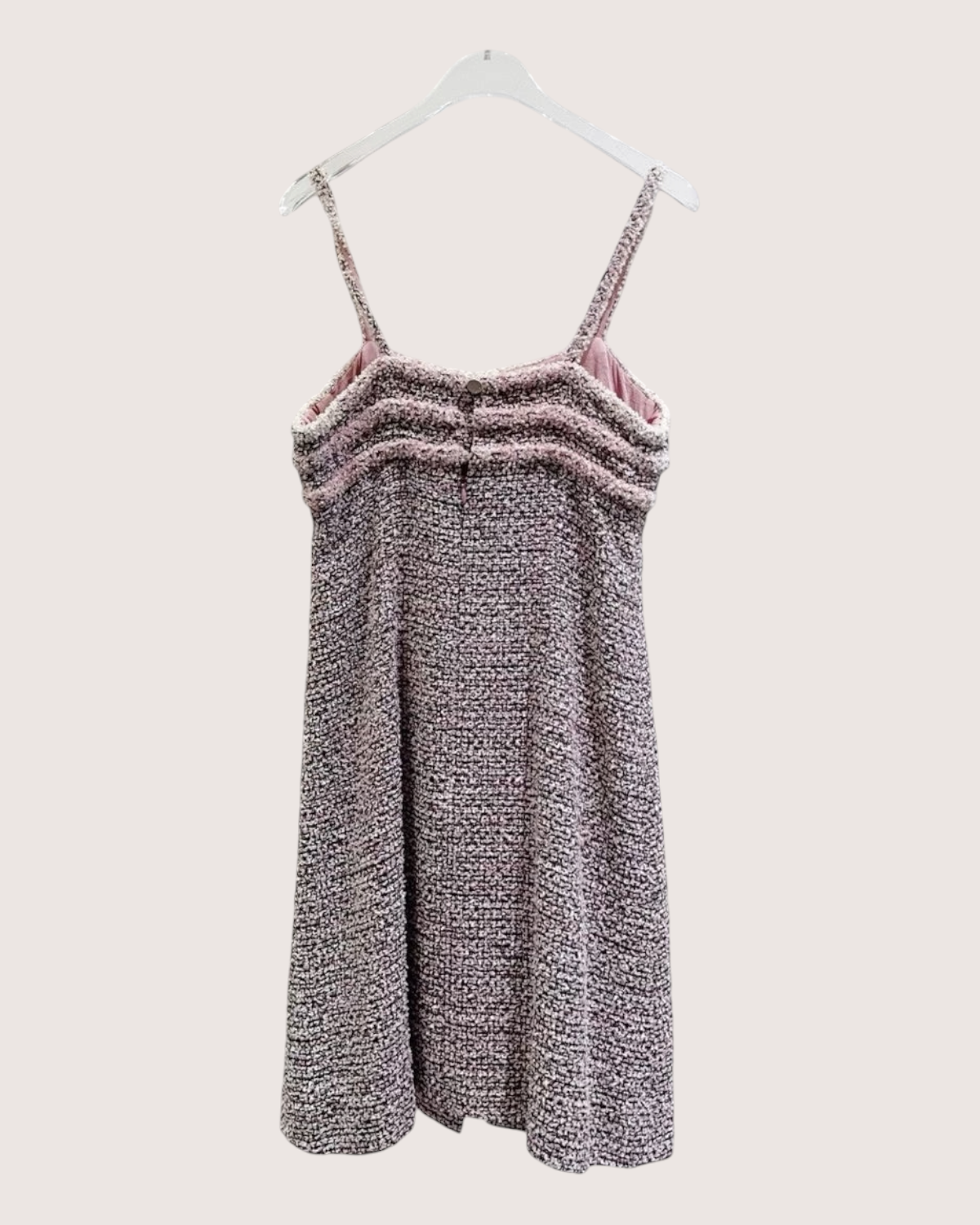 Chanel 13P Tweed Mini Dress Pink, Beige/Ecru, Black, Multicolor FR 40