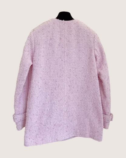 Chanel 21C Tweed Jacket Pink FR 36