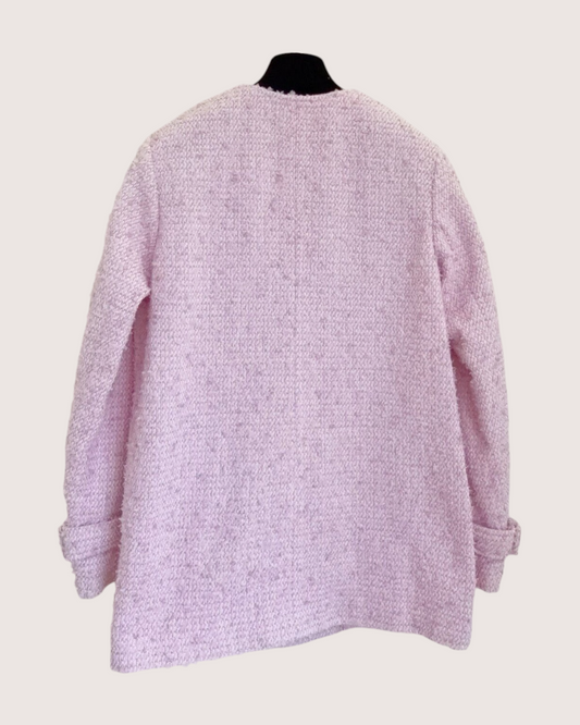 Chanel 21C Tweed Jacket Pink FR 36