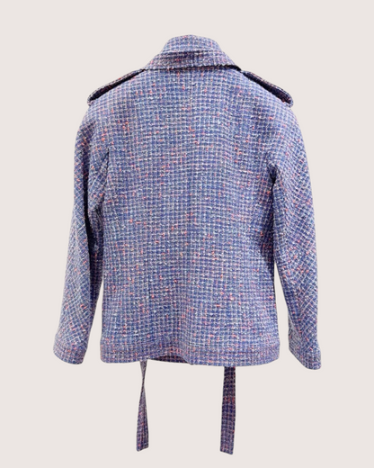 Chanel 16P Tweed Jacket Blue, Orange, Multicolor FR 34