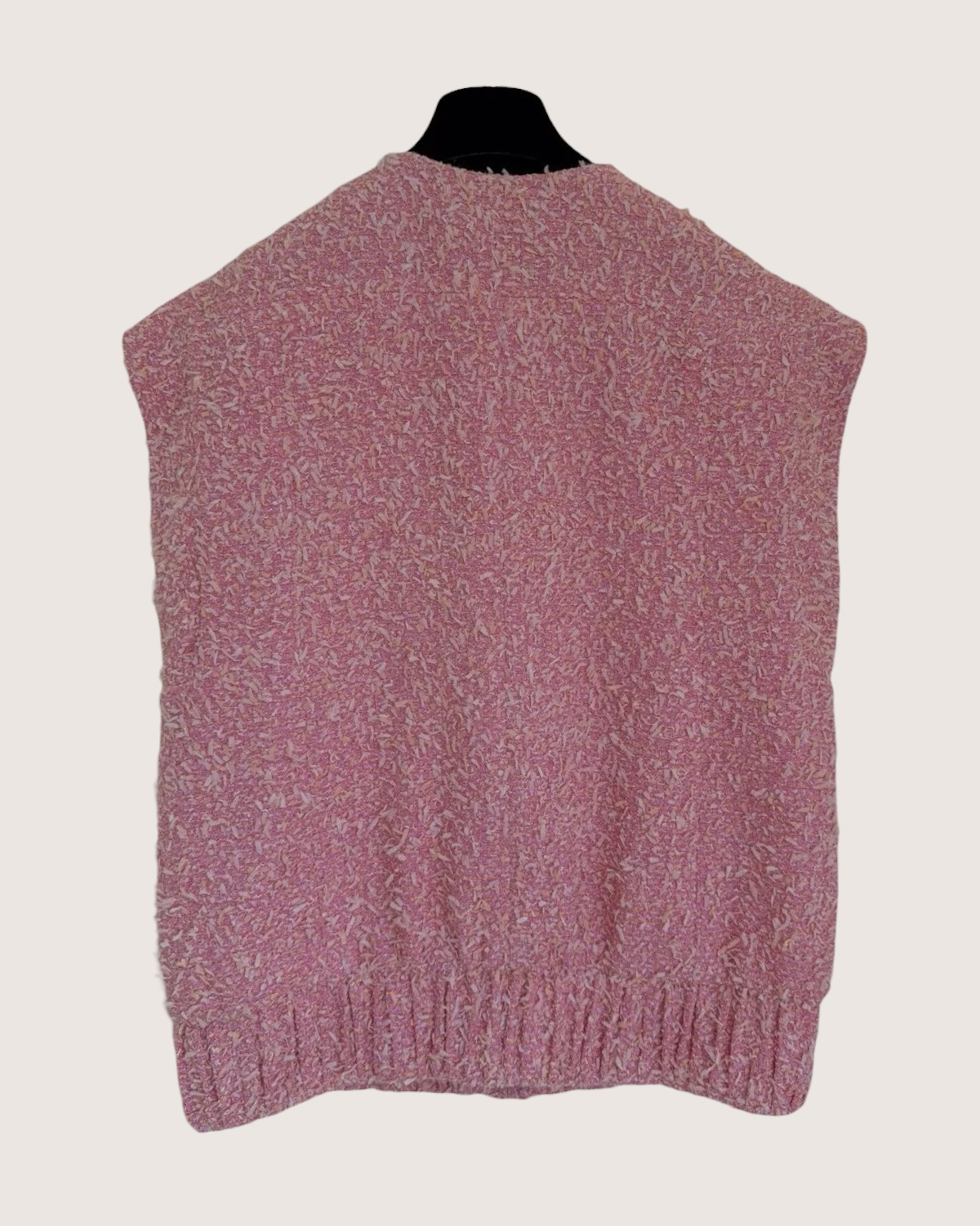 Chanel 21S Tweed Vest Pink FR 36