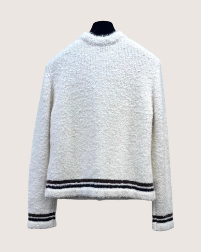 Chanel 25N Cashmere Cardigan White FR 38