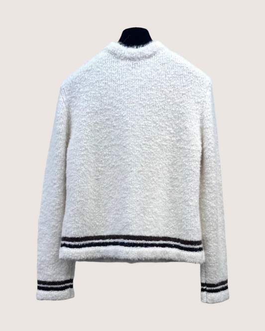 Chanel 25N Cashmere Cardigan White FR 38 - view 2