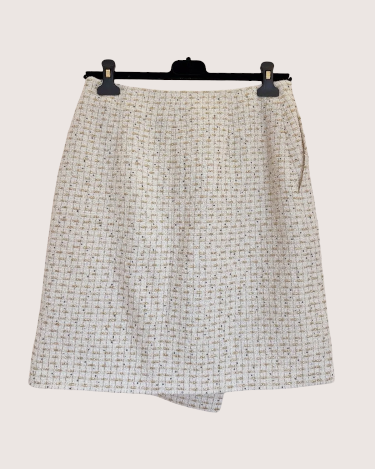 Chanel 26C Sequined Tweed Mini Skirt
