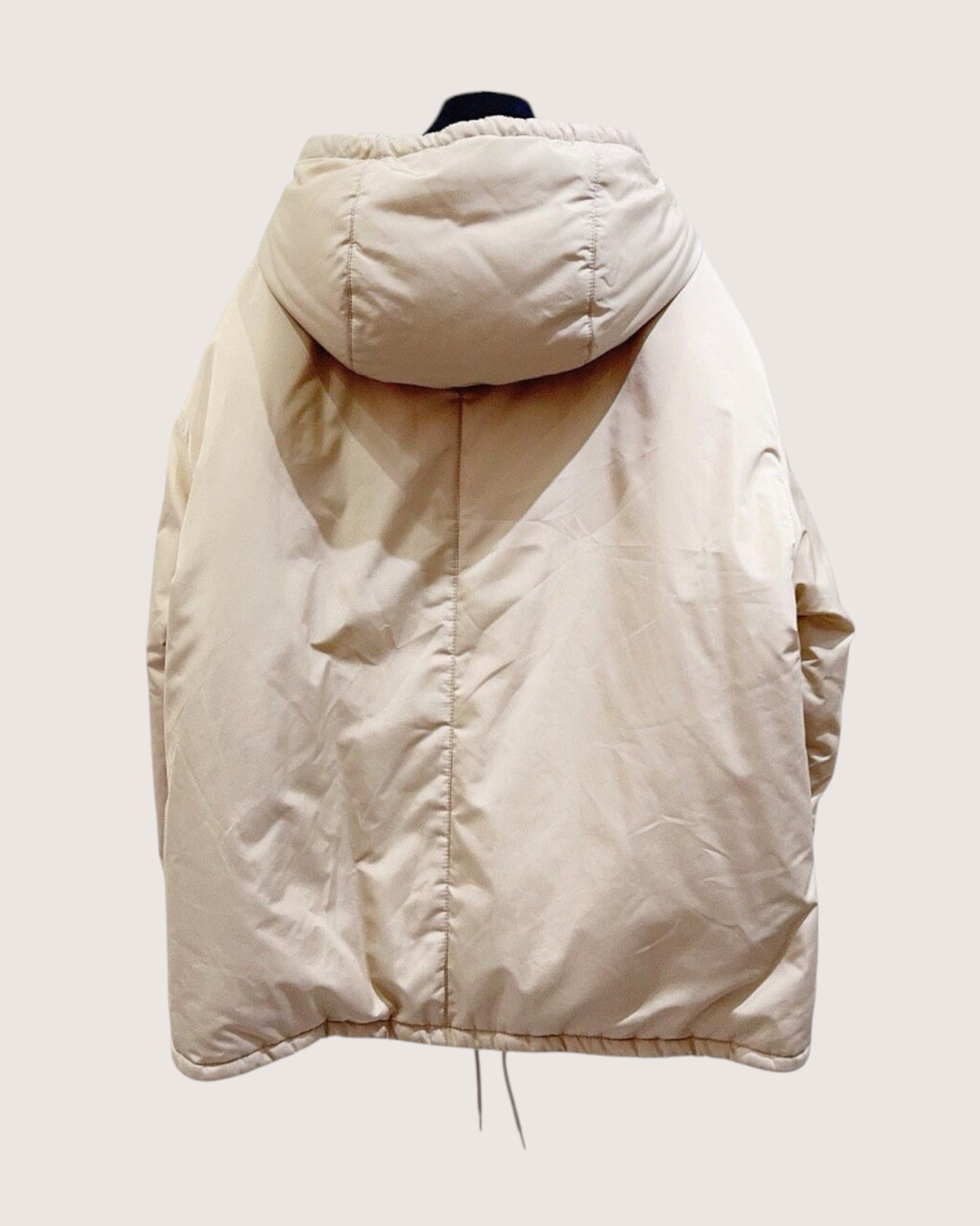 Miu Miu Hooded Padded Jacket Beige/Ecru FR 32
