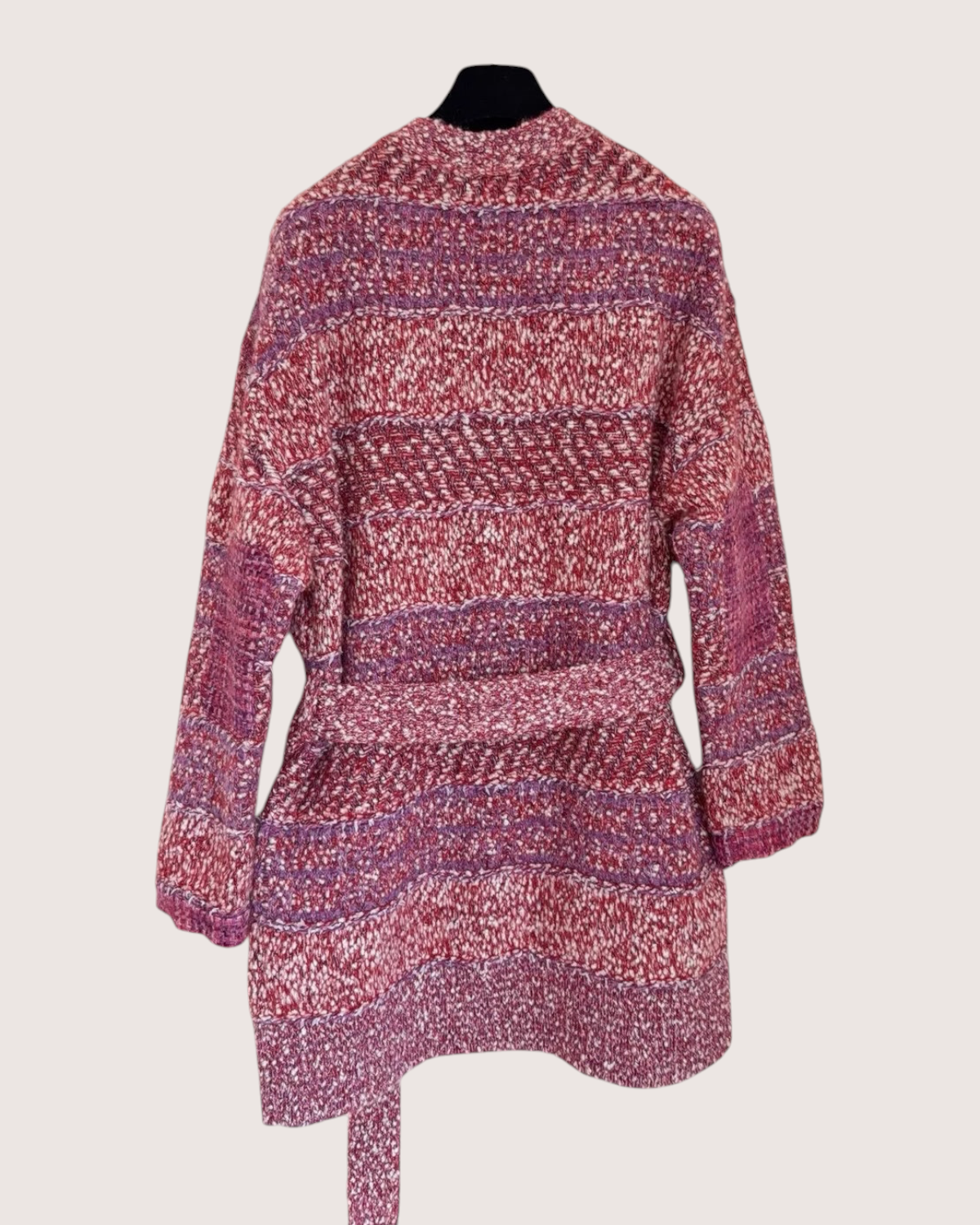 Chanel 23B Belted Cashmere Long Cardigan