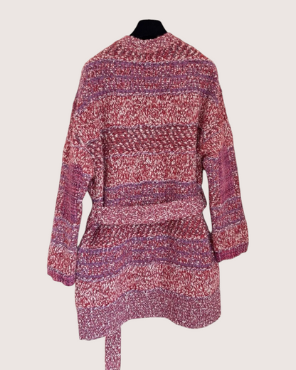 Chanel 23B Belted Cashmere Long Cardigan