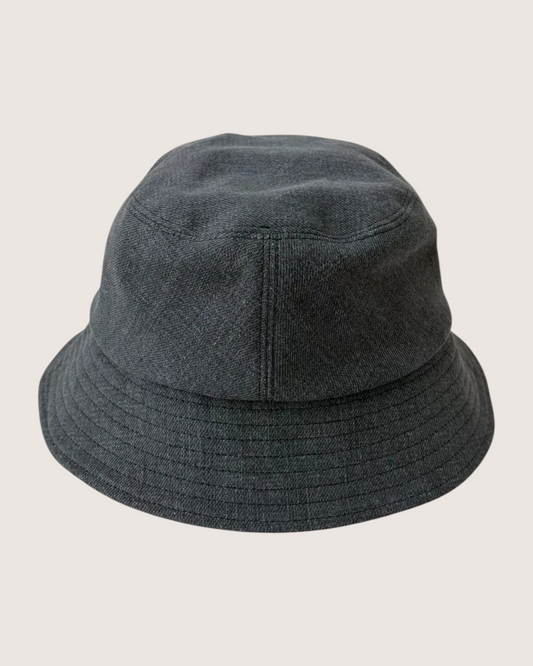 Chanel 22P Sequin Logo Denim Hat Grey One Size