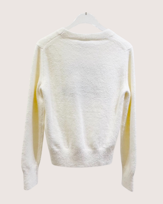 Louis Vuitton Wool Logo Sweater - Beige/Ecru, Navy, view 2