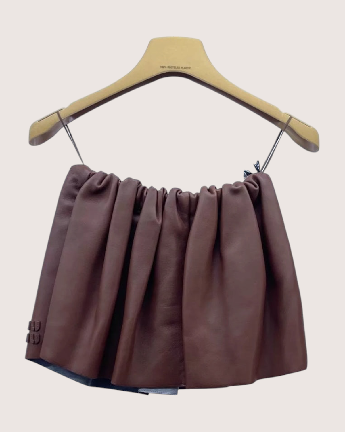Miu Miu Leather Mini Skirt