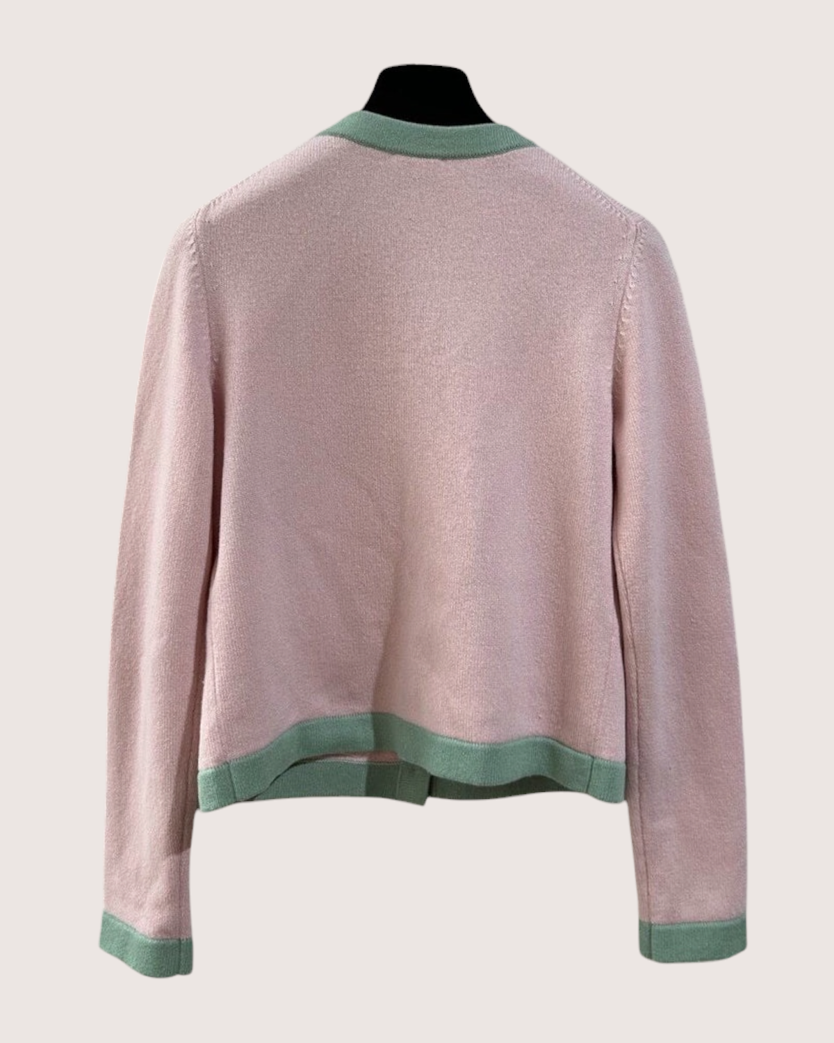 Chanel 24C Cashmere Four-Pocket Cardigan Pink, Green FR 38